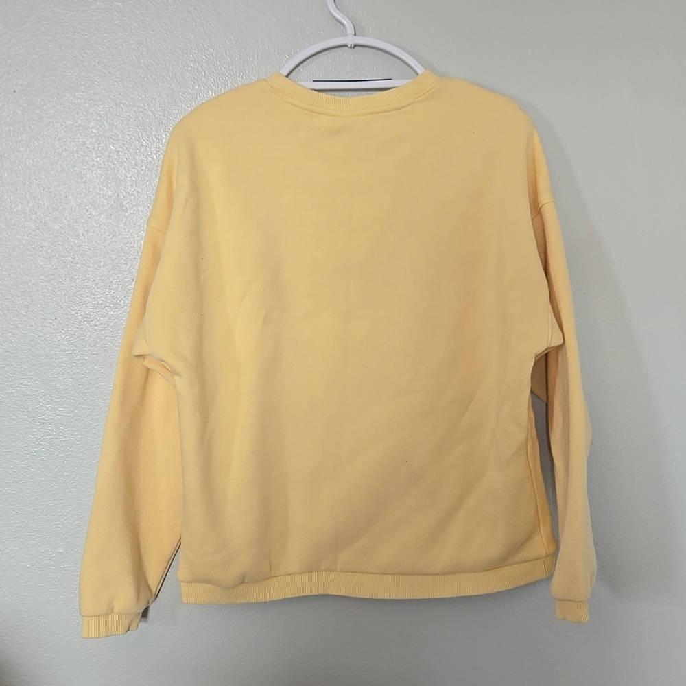 Fila | Butter Yellow Crew Neck Sweatshirt Size Large - Picture 3 of 8